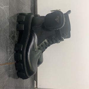 Prada military boots